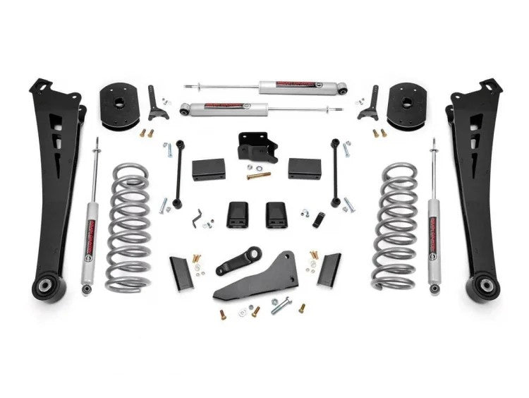 Rough Country 367.2 5 Inch Suspension Lift Kit Coil Springs Radius Arms 14-18 RAM 2500 4WD Diesel Rough Country - Truck Part Superstore