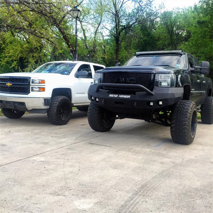 Road Armor 37604B Stealth Winch Front Bumper; Pre-Runner Guard; Satin Black; - Truck Part Superstore