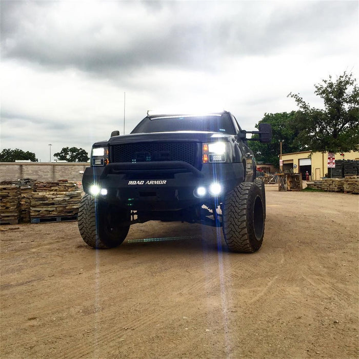 Road Armor 37604B Stealth Winch Front Bumper; Pre-Runner Guard; Satin Black; - Truck Part Superstore