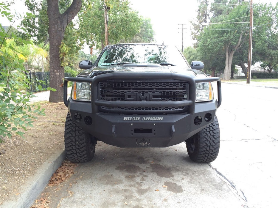 Road Armor 37605B Stealth Winch Front Bumper; Lonestar Guard; Satin Black; - Truck Part Superstore