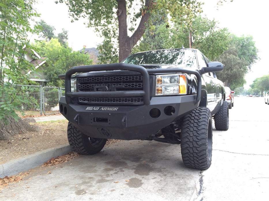 Road Armor 37605B Stealth Winch Front Bumper; Lonestar Guard; Satin Black; - Truck Part Superstore