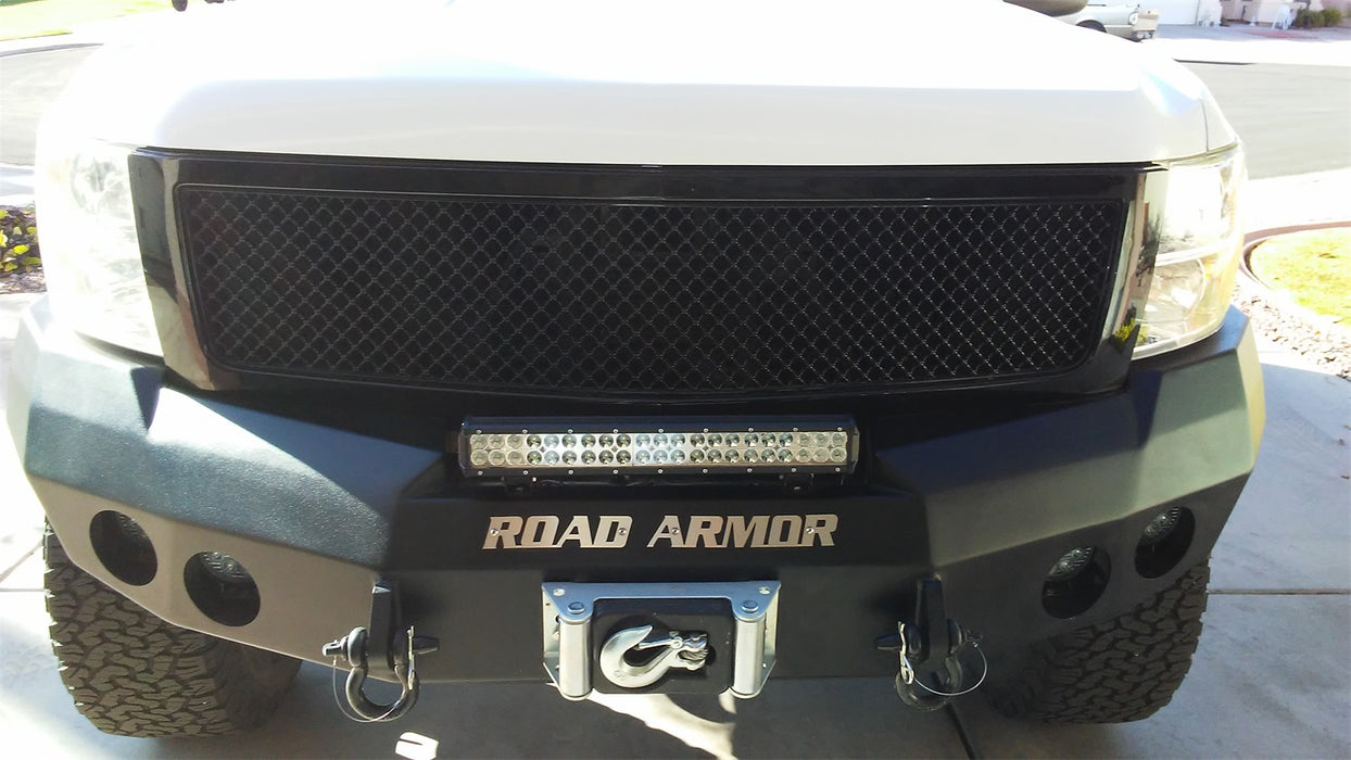 Road Armor 37700B Stealth Winch Front Bumper; Steel; Satin Black; - Truck Part Superstore