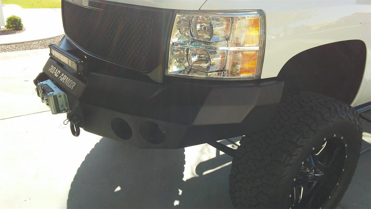 Road Armor 37700B Stealth Winch Front Bumper; Steel; Satin Black; - Truck Part Superstore