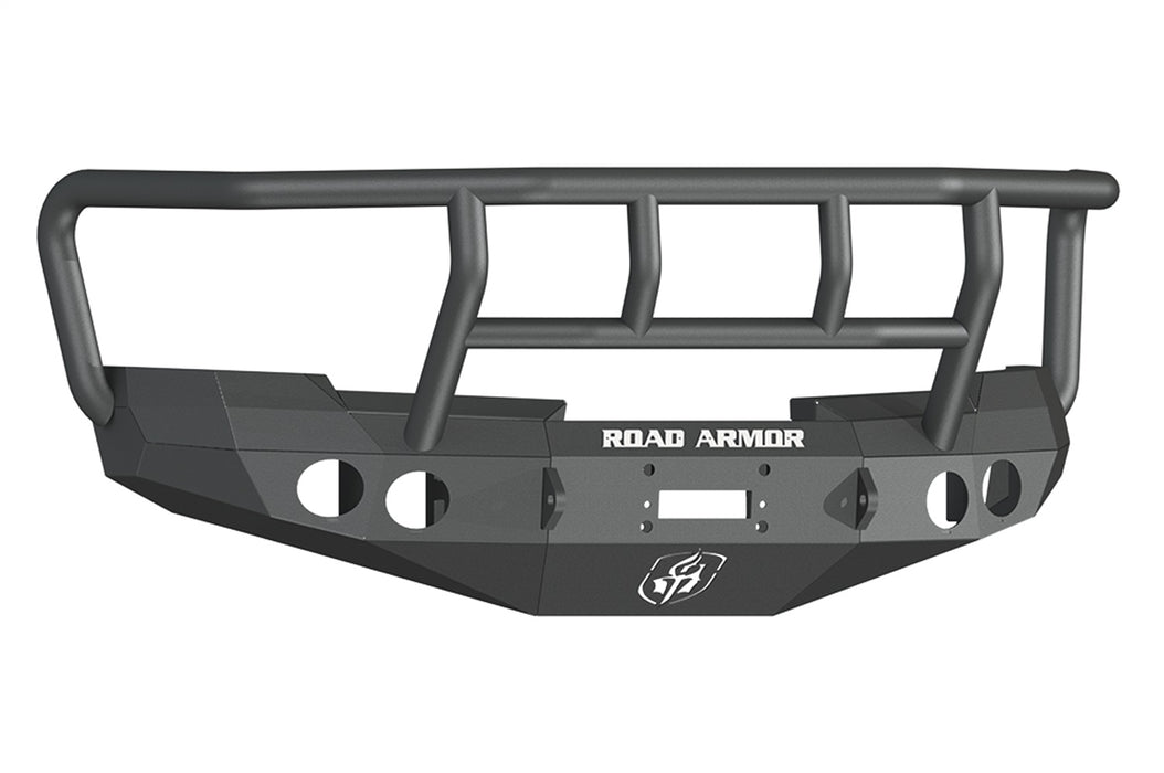 Road Armor 37702B Stealth Winch Front Bumper; Titan II Guard; Satin Black; - Truck Part Superstore