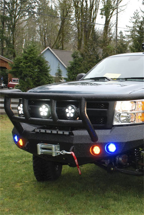 Road Armor 37702B Stealth Winch Front Bumper; Titan II Guard; Satin Black; - Truck Part Superstore