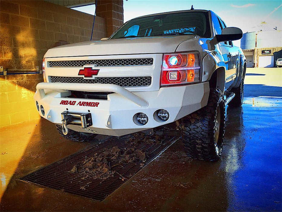 Road Armor 37704B Stealth Winch Front Bumper; Pre-Runner Guard; Satin Black; - Truck Part Superstore