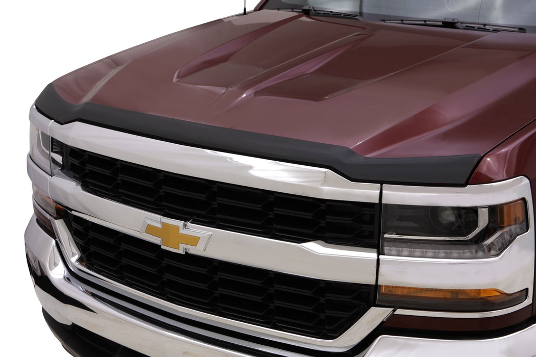 Auto Ventshade (AVS) 377123 Aeroskin Matte Black Hood Protector; Low Profile; - Truck Part Superstore