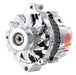 Powermaster Performance 37801 Alternator; CS130; Straight Mounting; 140 Amp; 95 Idle; 6 Groove Pulley; Chrome; - Truck Part Superstore