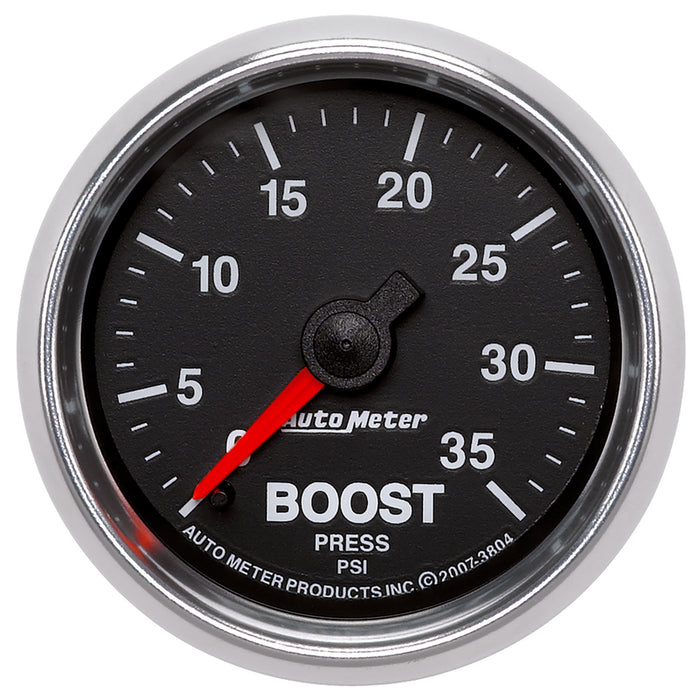 AutoMeter 3804 GAUGE; BOOST; 2 1/16in.; 35PSI; MECHANICAL; GS - Truck Part Superstore