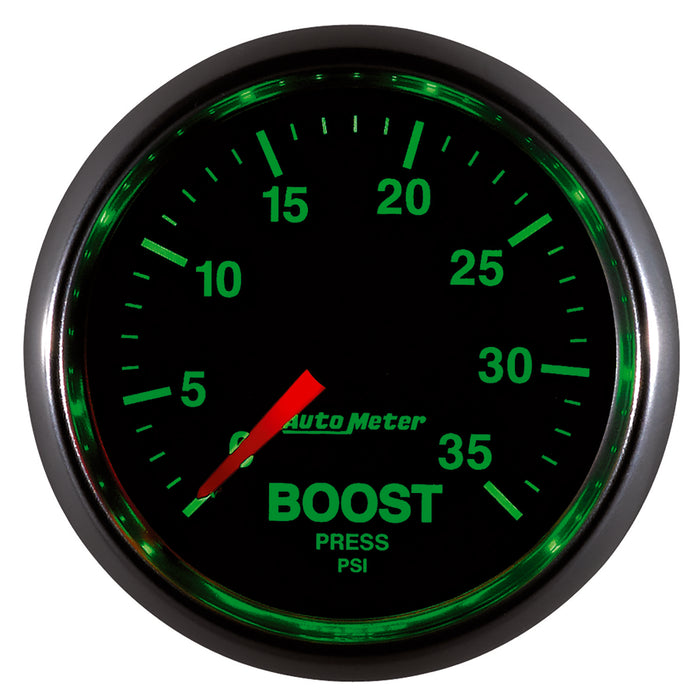 AutoMeter 3804 GAUGE; BOOST; 2 1/16in.; 35PSI; MECHANICAL; GS - Truck Part Superstore