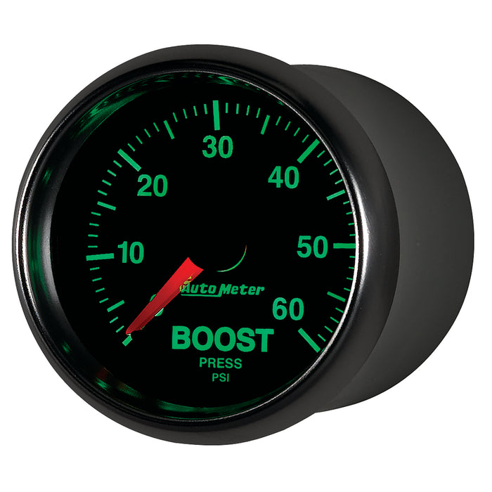 AutoMeter 3805 GAUGE; BOOST; 2 1/16in.; 60PSI; MECHANICAL; GS - Truck Part Superstore