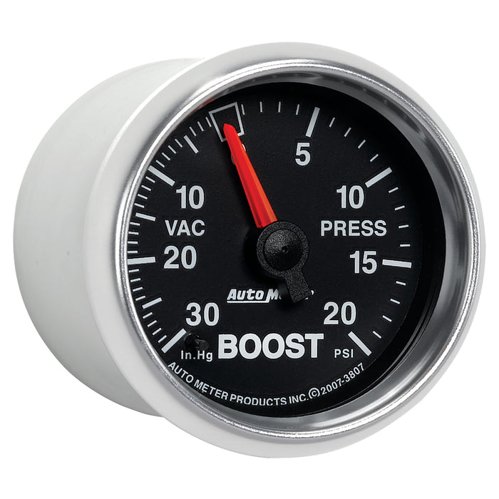 AutoMeter 3807 GAUGE; VAC/BOOST; 2 1/16in.; 30INHG-20PSI; MECHANICAL; GS - Truck Part Superstore
