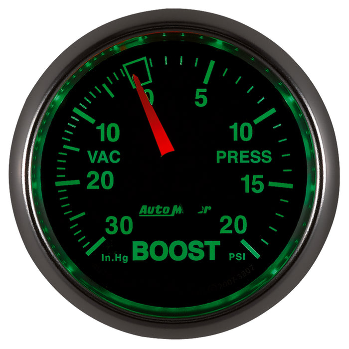 AutoMeter 3807 GAUGE; VAC/BOOST; 2 1/16in.; 30INHG-20PSI; MECHANICAL; GS - Truck Part Superstore