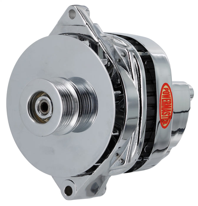 Powermaster Performance 38112 Alternator; CS144; 200 Amp; 125 Idle; Chrome; - Truck Part Superstore
