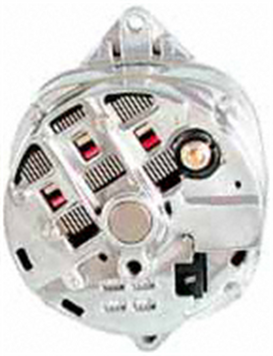 Powermaster Performance 38112 Alternator; CS144; 200 Amp; 125 Idle; Chrome; - Truck Part Superstore