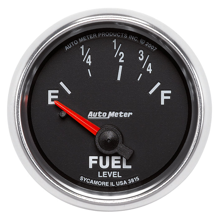 AutoMeter 3815 GAUGE; FUEL LEVEL; 2 1/16in.; 73OE TO 10OF; ELEC; GS - Truck Part Superstore
