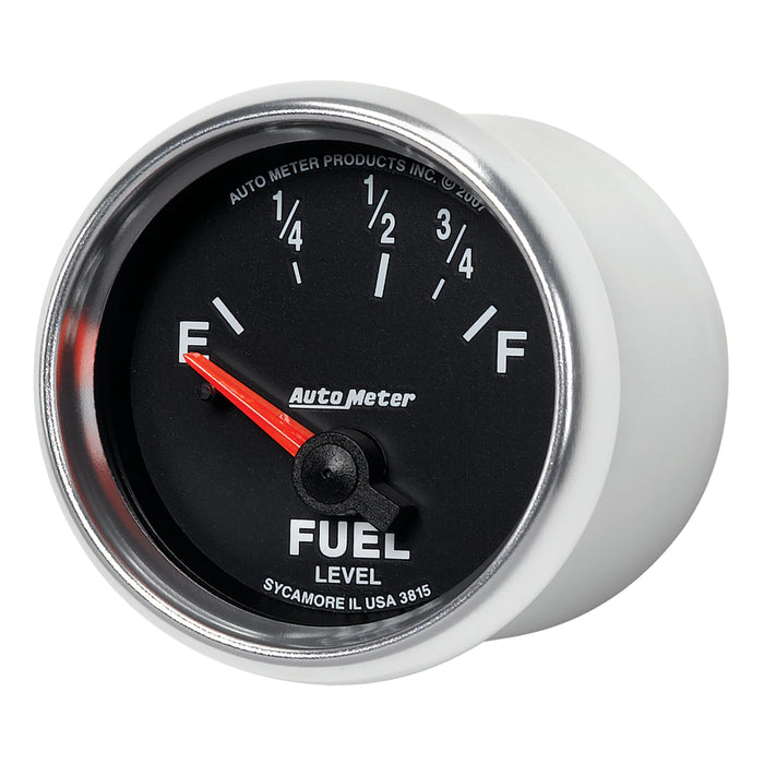 AutoMeter 3815 GAUGE; FUEL LEVEL; 2 1/16in.; 73OE TO 10OF; ELEC; GS - Truck Part Superstore