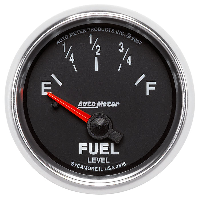AutoMeter 3816 GAUGE; FUEL LEVEL; 2 1/16in.; 240OE TO 33OF; ELEC; GS - Truck Part Superstore