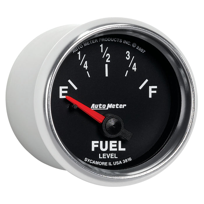 AutoMeter 3816 GAUGE; FUEL LEVEL; 2 1/16in.; 240OE TO 33OF; ELEC; GS - Truck Part Superstore