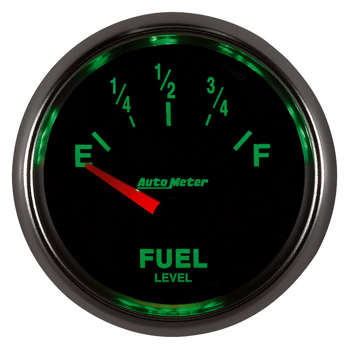AutoMeter 3816 GAUGE; FUEL LEVEL; 2 1/16in.; 240OE TO 33OF; ELEC; GS - Truck Part Superstore
