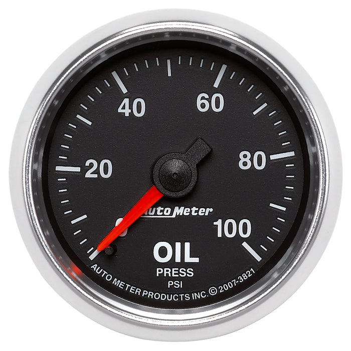 AutoMeter 3821 GAUGE; OIL PRESSURE; 2 1/16in.; 100PSI; MECHANICAL; GS - Truck Part Superstore
