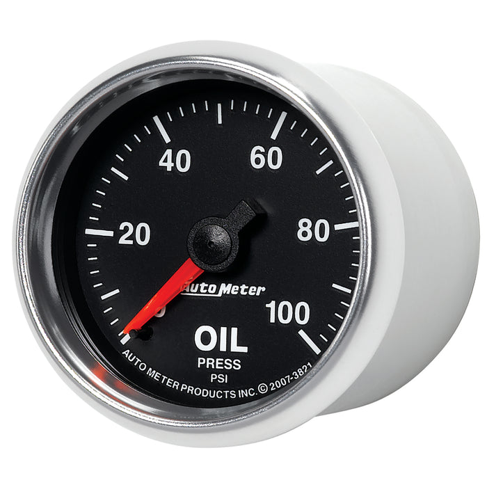AutoMeter 3821 GAUGE; OIL PRESSURE; 2 1/16in.; 100PSI; MECHANICAL; GS - Truck Part Superstore