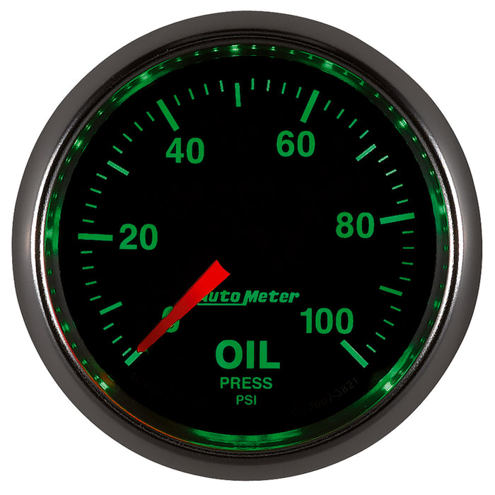 AutoMeter 3821 GAUGE; OIL PRESSURE; 2 1/16in.; 100PSI; MECHANICAL; GS - Truck Part Superstore