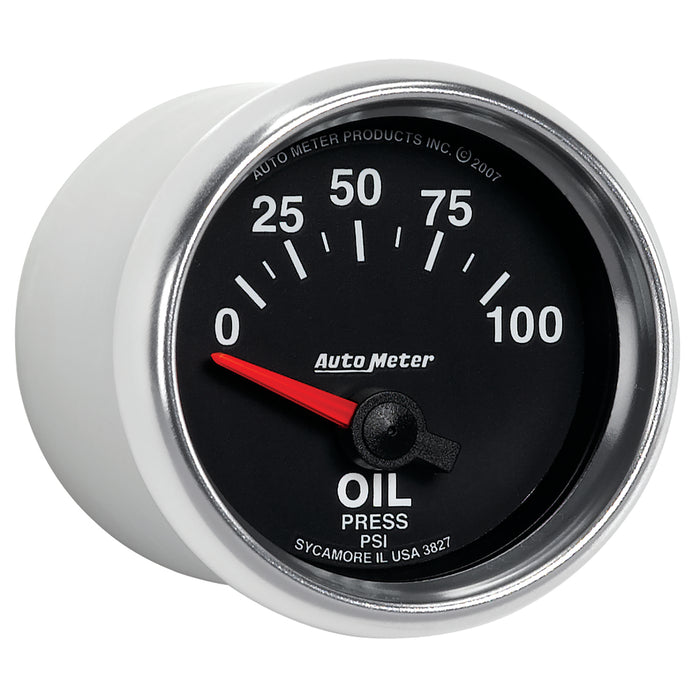 AutoMeter 3827 GAUGE; OIL PRESSURE; 2 1/16in.; 100PSI; ELECTRIC; GS - Truck Part Superstore