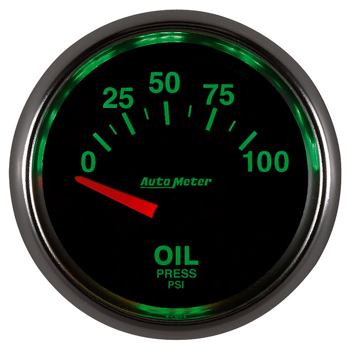AutoMeter 3827 GAUGE; OIL PRESSURE; 2 1/16in.; 100PSI; ELECTRIC; GS - Truck Part Superstore