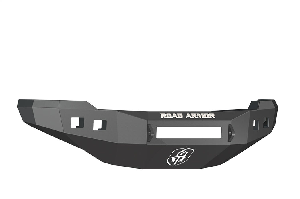 Road Armor 382R0B-NW Stealth Non-Winch Front Bumper; Steel; Satin Black; Square Fog Light Holes; - Truck Part Superstore
