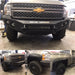Road Armor 382R0B-NW Stealth Non-Winch Front Bumper; Steel; Satin Black; Square Fog Light Holes; - Truck Part Superstore