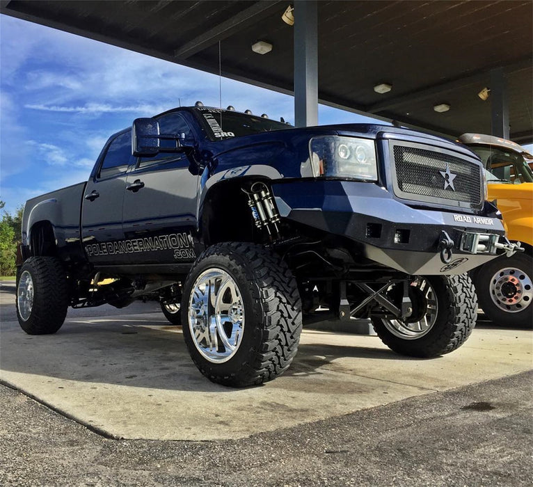 Road Armor 382R0B Stealth Winch Front Bumper; Steel; Satin Black; Square Fog Light Holes; - Truck Part Superstore
