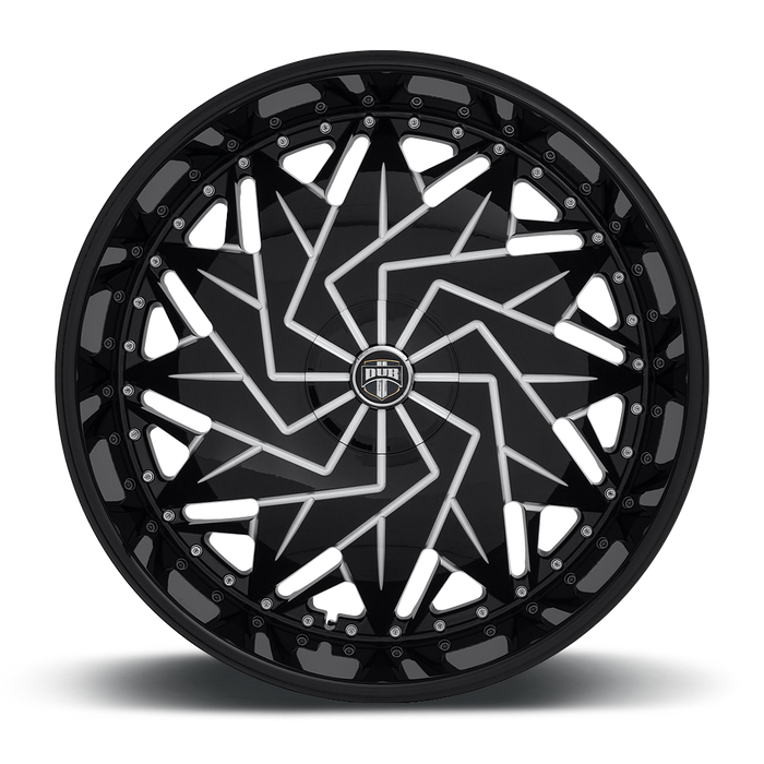 DUB 1PC 38330-15NBL DUB DAZR CAP-GLOSS BLK MIL - Truck Part Superstore