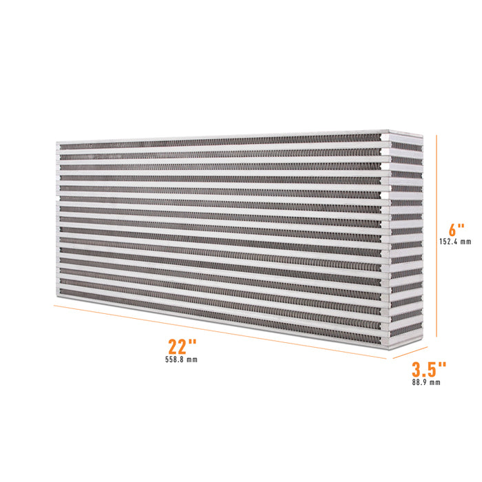 Mishimoto MMUIC-09 Universal Air-to-Air Race Intercooler Core 22-in x 6-in x 3.5-in - Truck Part Superstore