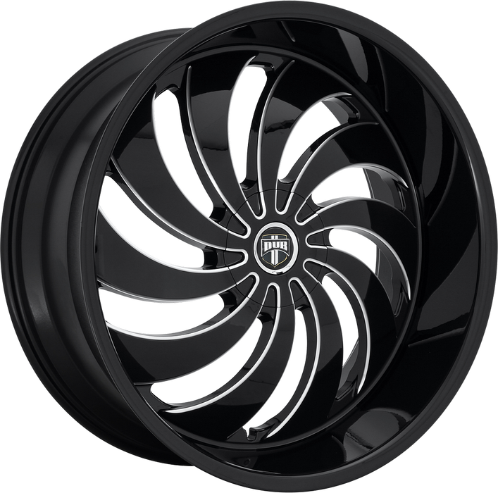 DUB 1PC 38360-15NBL DUB COJONES CAP-GLOSS BLK MIL - Truck Part Superstore