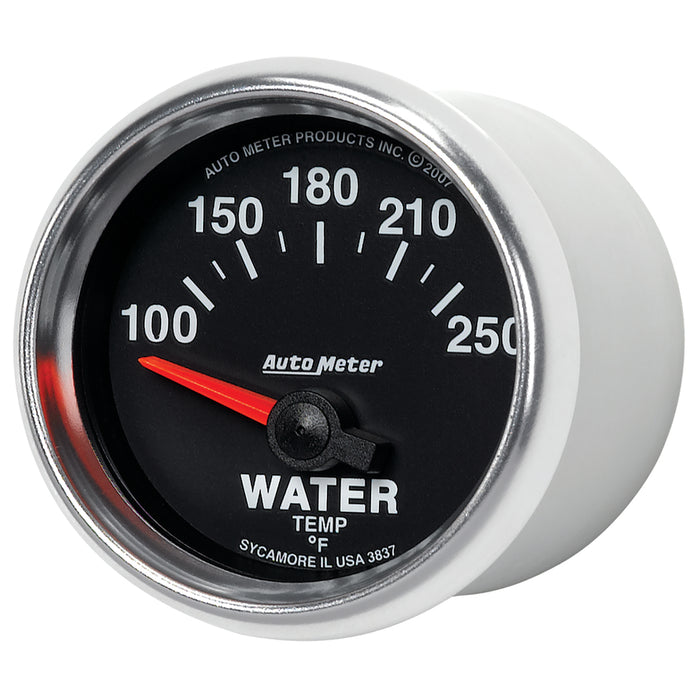 AutoMeter 3837 GAUGE; WATER TEMP; 2 1/16in.; 100-250deg.F; ELECTRIC; GS - Truck Part Superstore