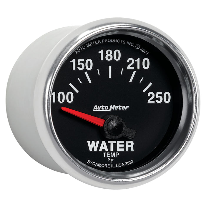 AutoMeter 3837 GAUGE; WATER TEMP; 2 1/16in.; 100-250deg.F; ELECTRIC; GS - Truck Part Superstore