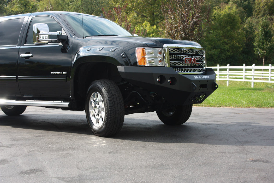 Road Armor 38400B Stealth Winch Front Bumper; Steel; Satin Black; - Truck Part Superstore