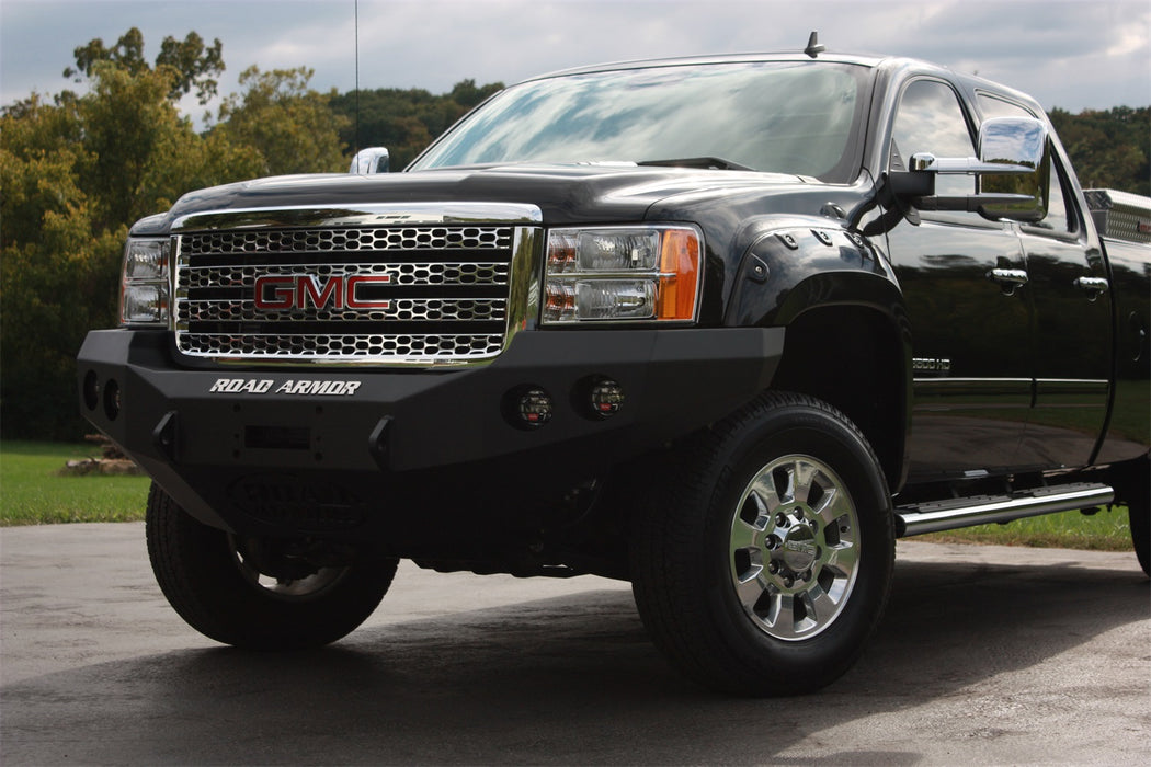 Road Armor 38400B Stealth Winch Front Bumper; Steel; Satin Black; - Truck Part Superstore