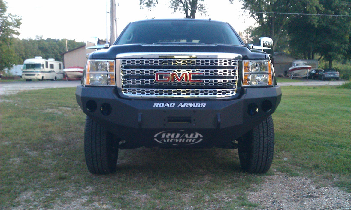 Road Armor 38400B Stealth Winch Front Bumper; Steel; Satin Black; - Truck Part Superstore