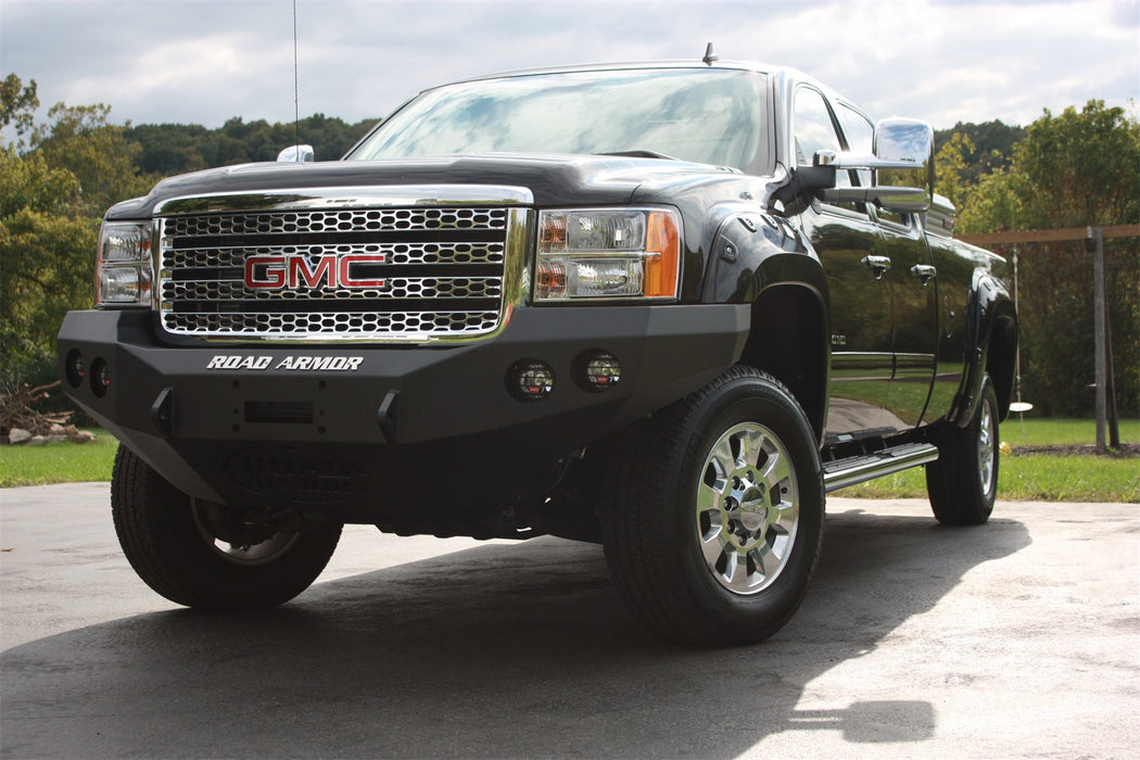 Road Armor 38400B Stealth Winch Front Bumper; Steel; Satin Black; - Truck Part Superstore