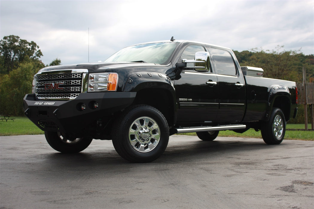 Road Armor 38400B Stealth Winch Front Bumper; Steel; Satin Black; - Truck Part Superstore