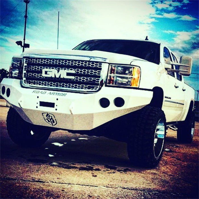 Road Armor 38400B Stealth Winch Front Bumper; Steel; Satin Black; - Truck Part Superstore