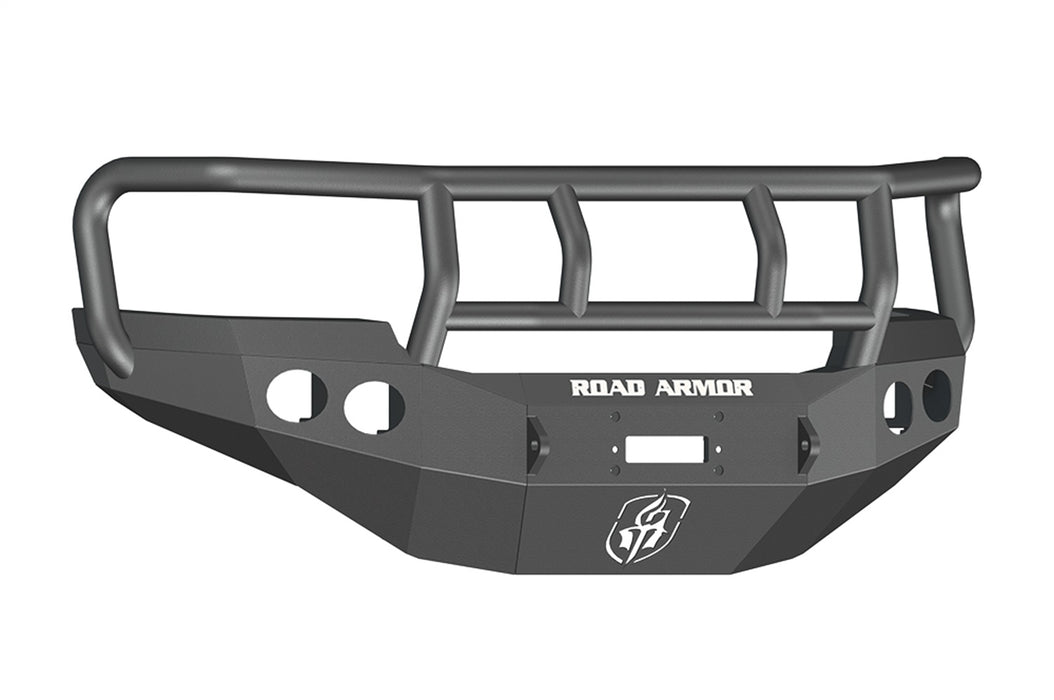 Road Armor 38402B Stealth Winch Front Bumper; Titan II Guard; Satin Black; - Truck Part Superstore