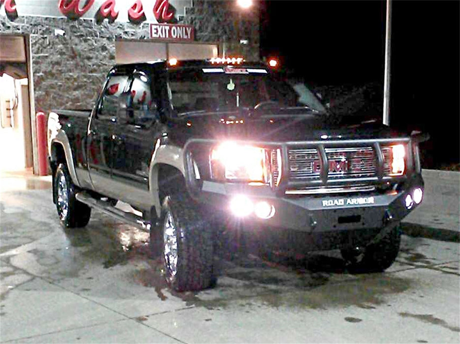 Road Armor 38402B Stealth Winch Front Bumper; Titan II Guard; Satin Black; - Truck Part Superstore