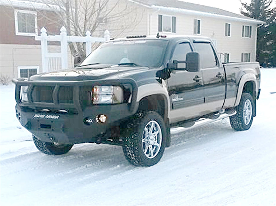 Road Armor 38402B Stealth Winch Front Bumper; Titan II Guard; Satin Black; - Truck Part Superstore