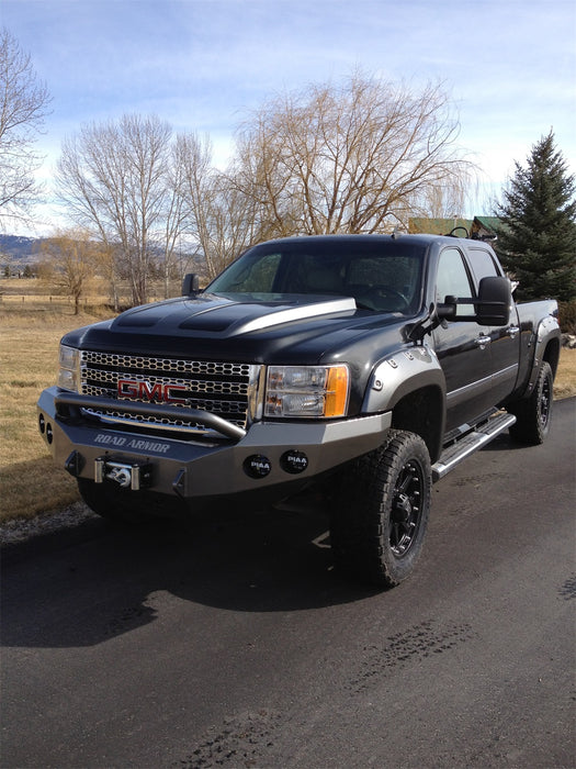 Road Armor 38404B Stealth Winch Front Bumper; Pre-Runner Guard; Satin Black; - Truck Part Superstore
