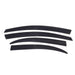 Rampage 38434 Low Profile Ventvisor; Black; 4 Piece; - Truck Part Superstore