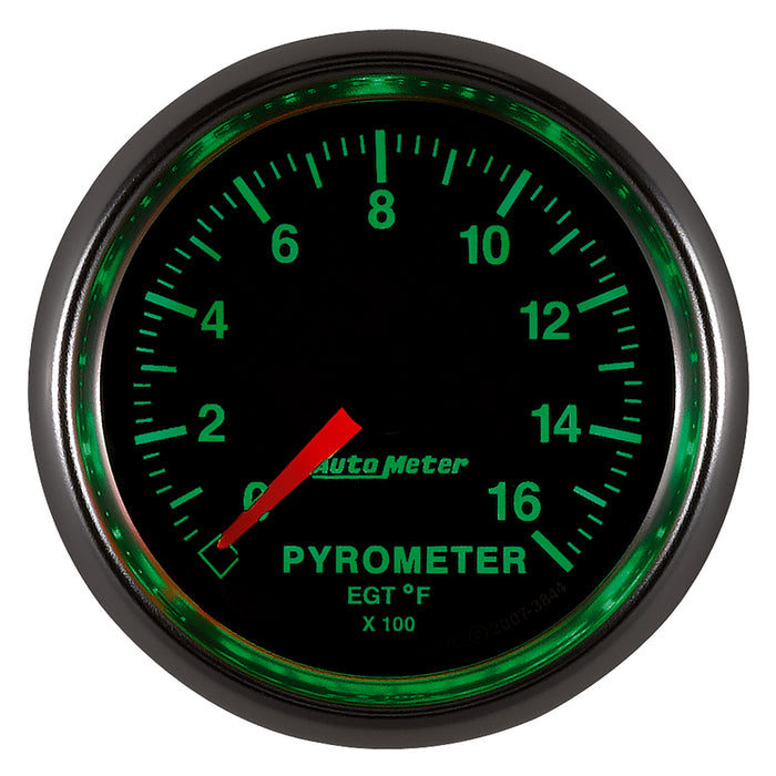 AutoMeter 3844 GAUGE; PYROMETER (EGT); 2 1/16in.; 1600deg.F; DIGITAL STEPPER MOTOR; GS - Truck Part Superstore