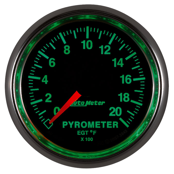 AutoMeter 3845 GAUGE; PYROMETER (EGT); 2 1/16in.; 2000deg.F; DIGITAL STEPPER MOTOR; GS - Truck Part Superstore